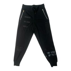 Sz med blessed graphic joggers black